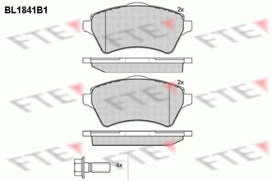 Bremseklosser FTE 9010419 Bremseklosser FTE 9010419