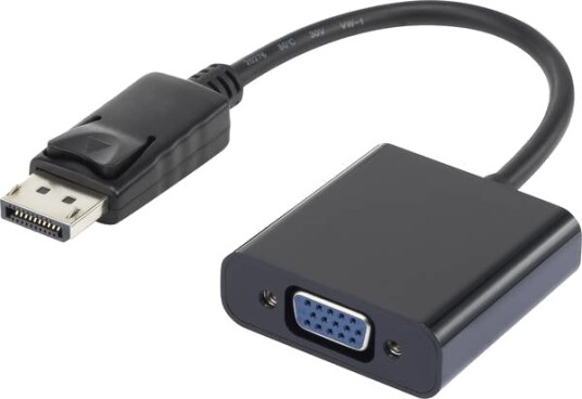 Renkforce Rf-4212174, 0,12 M, Displayport, Vga (D-Sub), Hankjønn, Hankjønn, Rett