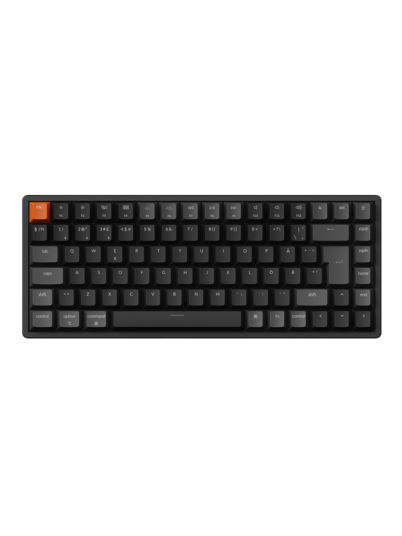 Keychron K2 V3 RGB Trådløst Gamingtastatur med Hot Swap, Nordisk Layout, Super Brown Brytere, Sort Keychron K2 V3 RGB Trådløst Gamingtastatur med Hot Swap, Nordisk Layout, Super Brown Brytere, Sort