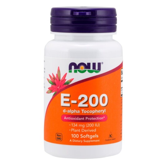 Now vitamin E 200 med blandede tokoferoler 100 kap Now vitamin E 200 med blandede tokoferoler 100 kap
