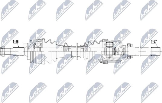Nty Drivaksel NTY NPW CT 097 Nty Drivaksel NTY NPW CT 097