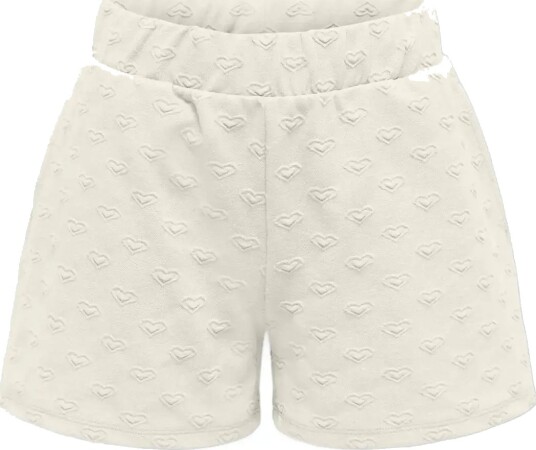 Kids Only Kogsimone Wide Heart Shorts Swt Cream 116