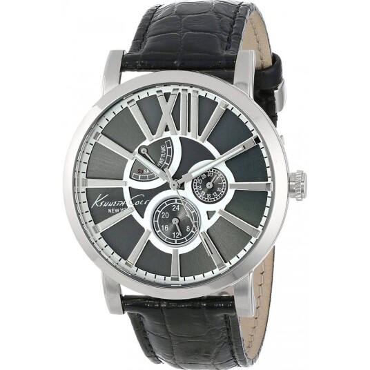 Kenneth Cole Herreklokke IKC1980 Sort/Lær Ø44 mm