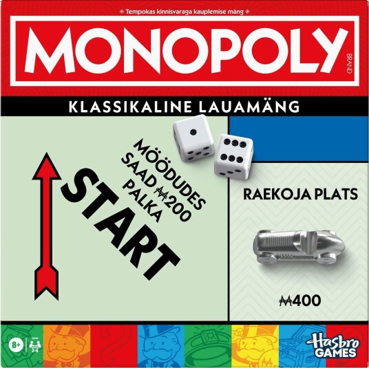 Northix MONOPOLY Classic Board Game Refresh Edition på estisk G0009EST