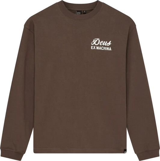 Deus Ex Machina Harajuku Sign Ls Tee - Brown - M