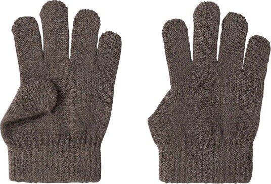 Name It Ullvanter «HOLLA» Mini for Barn 1½-8 år i Morel Brun