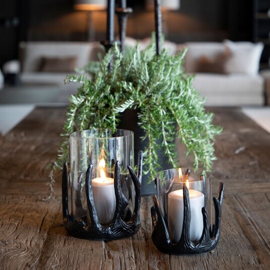 Artwood Antler lyslykt liten svart Artwood Artwood Antler lyslykt liten svart Artwood