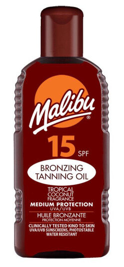 Malibu Bronzing Tanning Oil SPF 15 Solkrem 200ml