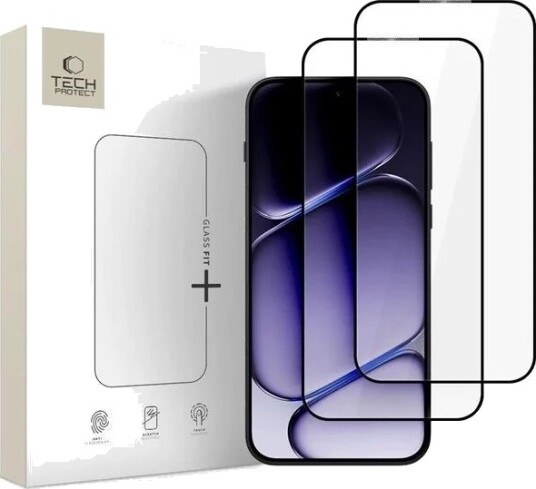 Tech-Protect Glass Fit+ 2-Pack Tempered Glass for OnePlus Nord 6 Black
