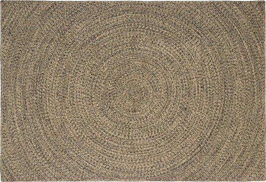  Områdetepper Naturlig og svart 160 x 230 cm Jute