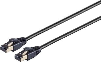 S/Conn Highend Patchkabel Cat 8.1 2000 Mhz F/Ftp Dobbelt Skjermet Halogenfri Svart 10,0 M 1660841075