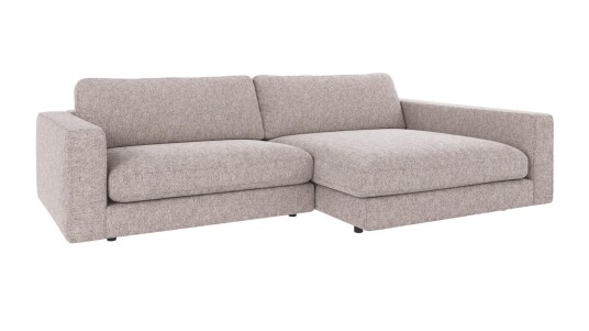 Rowico Home Duncan 3 seters sofa med sjeselong H Grå Max 180 258 x 150 x 78 cm Grå