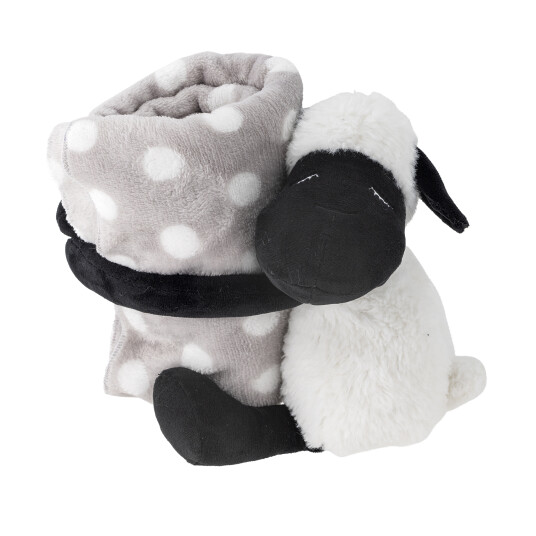 Bloomingville Dolly kosebamse med teppe Sau