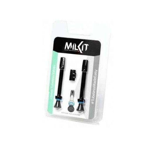 Milkit tubeless ventilsett av 2 stk. 45mm