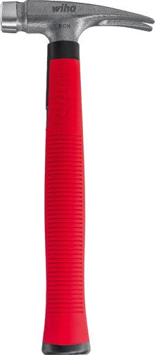 Wiha Elektrikerhammer 500g Rustfritt Stål 283mm Rød Wiha Elektrikerhammer 500g Rustfritt Stål 283mm Rød