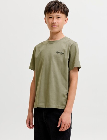 Jack & Jones Jjearchive Graphic Tee Ss Oneck Noos Jnr Khaki green 128
