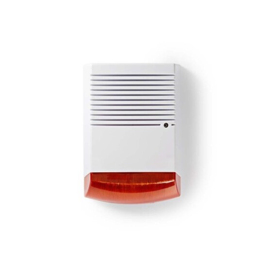 Nedis Dummy Security Sirene Utendørs Hvit/Oransje IP44 Nedis Dummy Security Sirene Utendørs Hvit/Oransje IP44