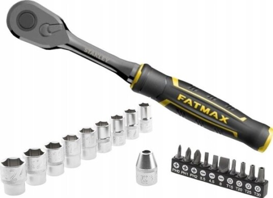 Stanley 21 Deler 1/2" Skiftenøkkelsett med Sokler og Bits