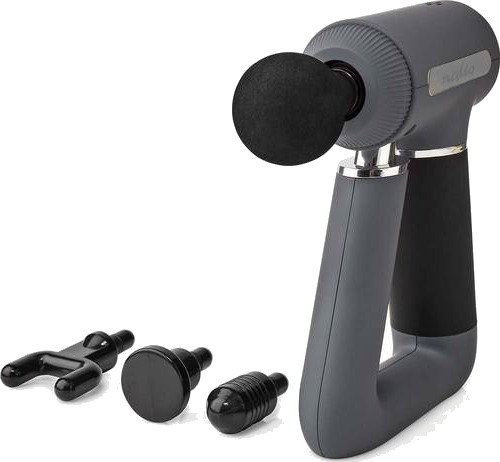 Nedis Sports Massasje Pistol | Batteri drevet | N/A | Oppladningsbar | 6 Massage Modes | USB-Cable | Grå