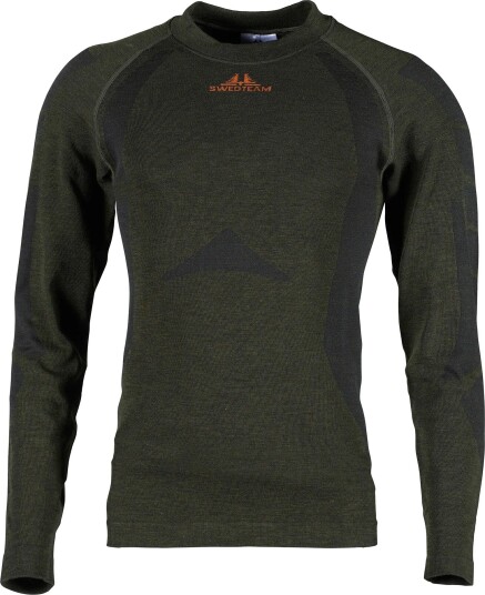Swedteam Titan Merino Trøye Basislag Herre Hunting Green S/M