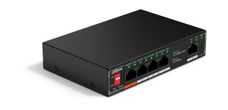 Dahua Technology Poe Sf1005p, Uhåndtert, L2, Fast Ethernet (10/100), Full Tosidig, Strøm Over Ethernet (Poe), Kan Monteres På Vegg