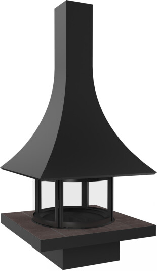 Julietta 985 takhengt peis med 360 grader glass Julietta 985 takhengt peis med 360 grader glass