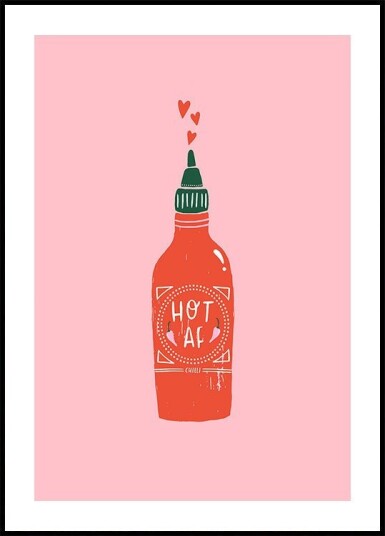 Hot Af Poster Plakat / 100x150cm