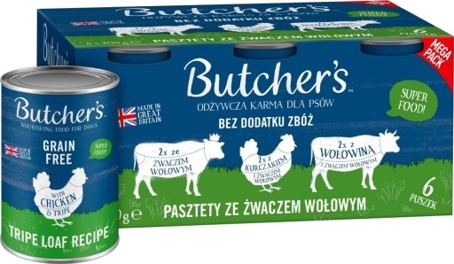 Butcher's Original Tripe Våtfôr 6 X 400 G