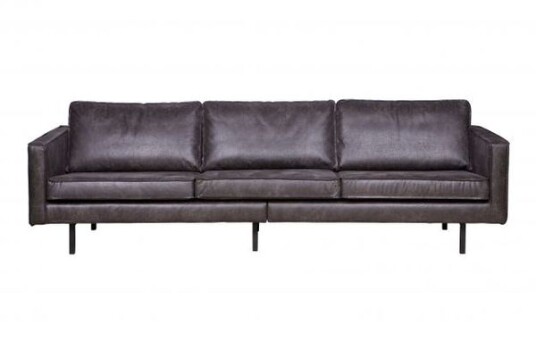 BePureHome - Rodeo 3-pers sofa i øko-skinn - Svart