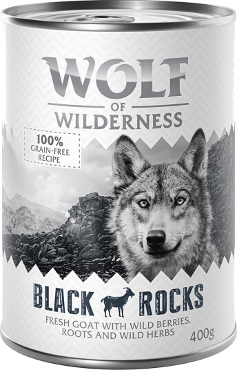 Wolf Of Wilderness Våtfôr Adult Black Rocks Goat 12 X 400 G