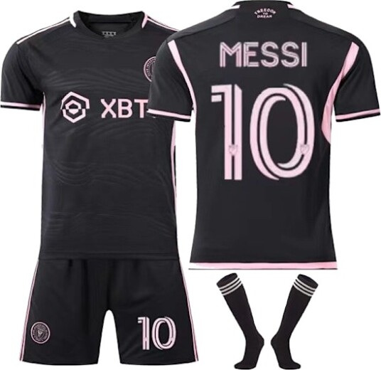 Major League Soccer Messi No.10 Miami International Drakt Hjemme Borte Voksen Barn Fotballdrakt Sett best Away W