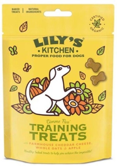 Lily's Kitchen Organic Cheese and Apple Training Treats Godbiter til hund 80 g
