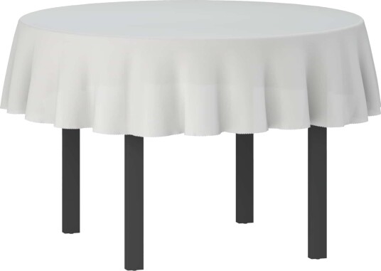 vidaXL Bordduk 5 stk. Rund Hvit Ø 140 cm vidaXL Bordduk 5 stk. Rund Hvit Ø 140 cm