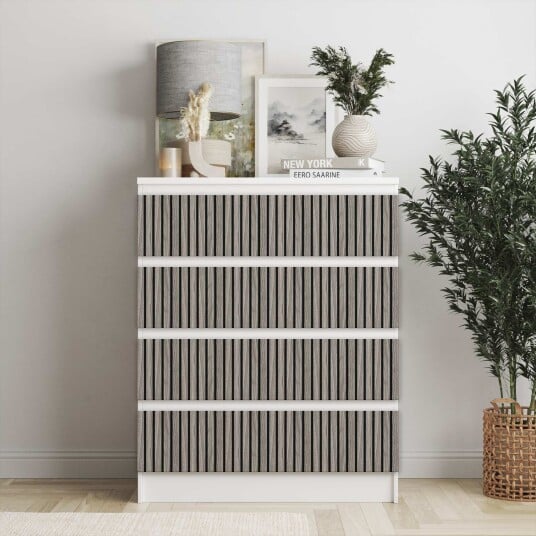 Selvklebende Klistremerker – Ikea Malm Dekaler / Velg Størrelse / Oljet Eik Grå
