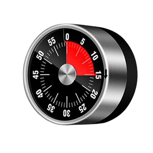 Northix Mekanisk kjøkkentimer med magnet svart Northix Mekanisk kjøkkentimer med magnet svart