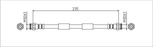 Bremseslange METZGER 4111806