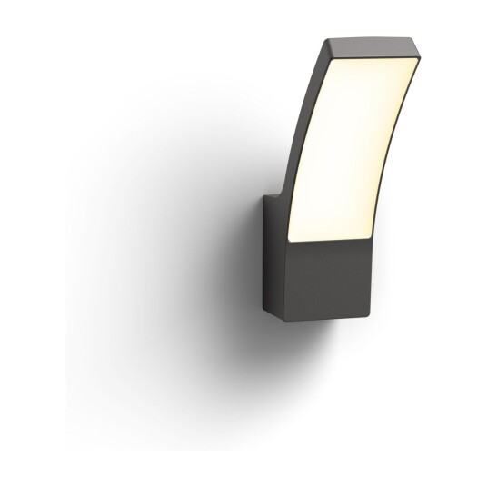 PHILIPS SPLAY LED VEGGLAMPE 12W 2700K, ANTRASITT PHILIPS SPLAY LED VEGGLAMPE 12W 2700K, ANTRASITT