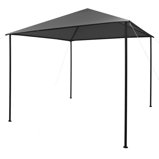vidaXL Paviljong 3x3 m antrasitt stoff og stål 180 g/m² vidaXL Paviljong 3x3 m antrasitt stoff og stål 180 g/m²