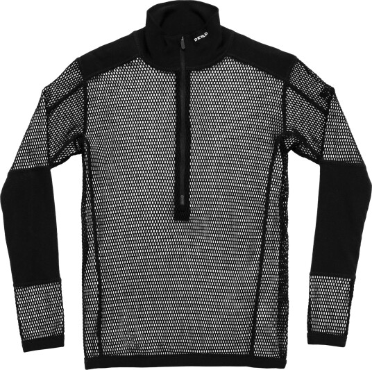 Devold Women"s Wool Mesh Pro Zip Neck Black L
