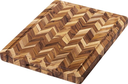 Teakhaus - Herringbone skjærebrett 41x30,5 cm teak