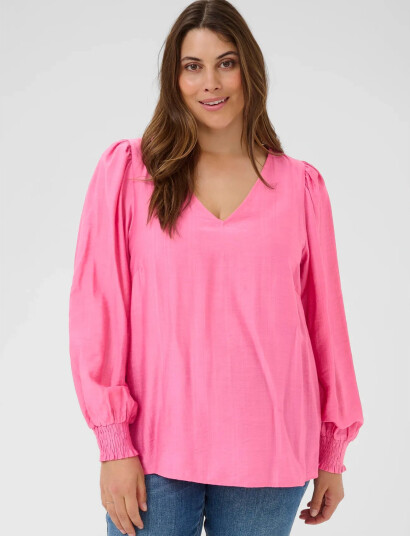 Kaffe Curve Kcsofia Blouse   Pink   50