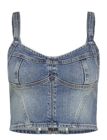 ABRAND Saloon Bodice Selena Selena   Blue   XS