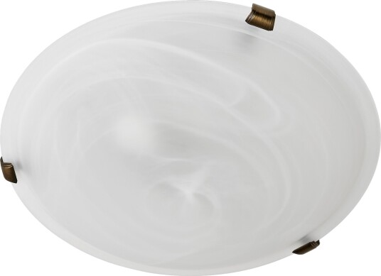 Åre Plafond  Diameter 30 Cm  Oksidert Messing/Hvit
