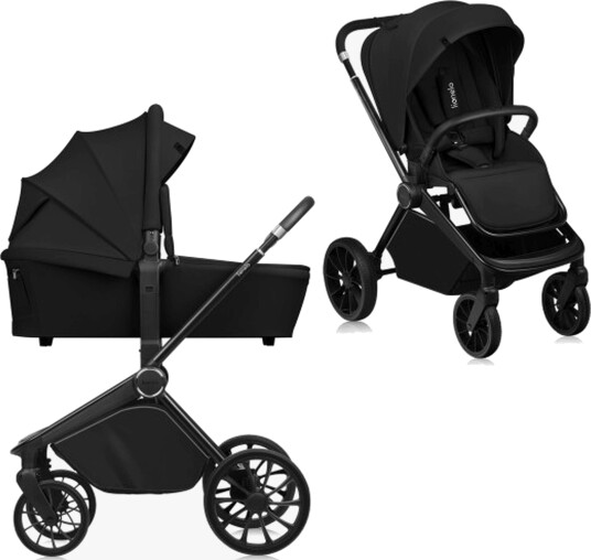 Lionelo MIKA Plus 2-in-1 Duovogn Black Onyx Lionelo MIKA Plus 2-in-1 Duovogn Black Onyx