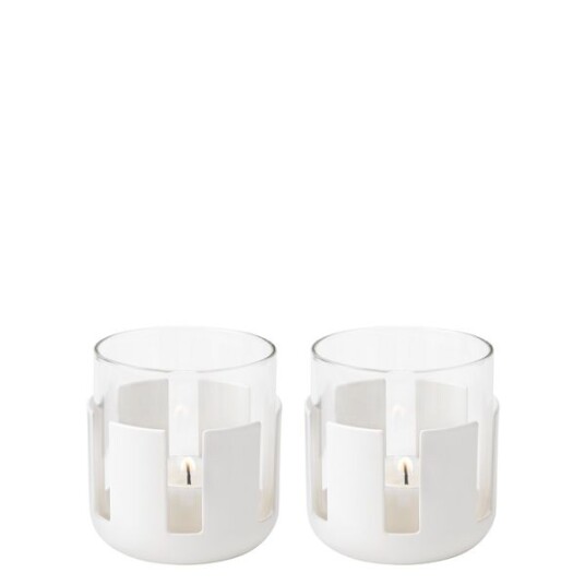 Stelton Luna telysholder, 2 stk, 7 cm, soft white Stelton Luna telysholder, 2 stk, 7 cm, soft white