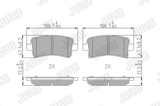 Bremseklosser JURID 573313J Bremseklosser JURID 573313J