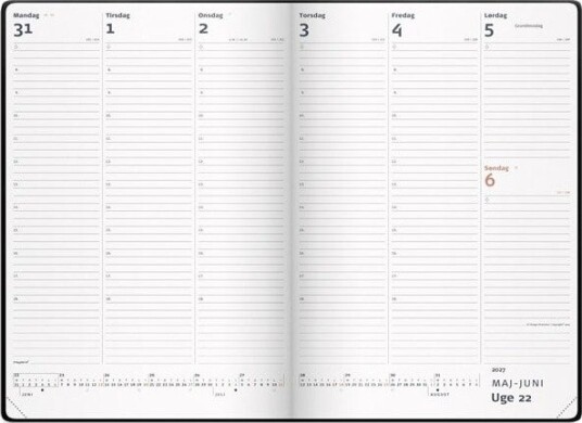 Mayland City Diplomat ugekalender sort vinyl 2027