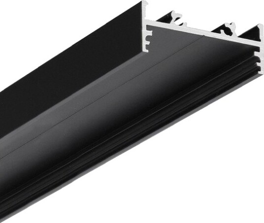 Topmet 2m aluminiumprofil VARIO30 01 ACDE 9/TY Svart anodisert påbygg LED skinne Topmet 2m aluminiumprofil VARIO30 01 ACDE 9/TY Svart anodisert påbygg LED skinne