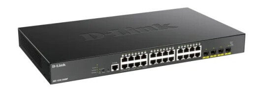 D-Link Dgs 1250-28Xmp - Switch - L3 Lite - Smart - 24 X 10/100/1000 (Poe) + 4 X 10 Gigabit Sfp+ - Rackmonterbar - Poe (370 W)