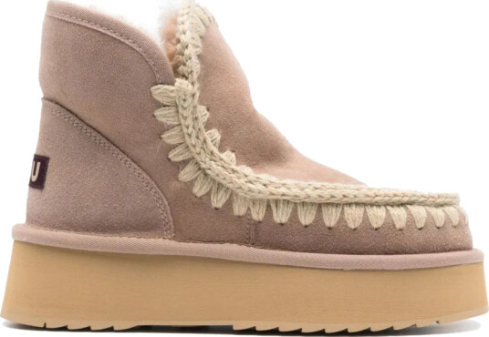 MOU Mini Eskimo Platform Boot Beige 38